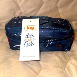 NWT lug Swizzle jewelry case in Firework Navy